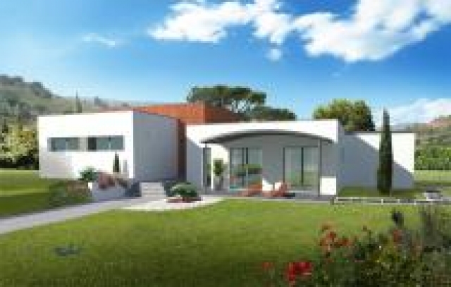 Magnifique villa contemporaine toit plat 136 m² acheter vendre